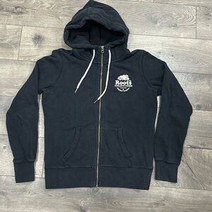 Roots Black Zip Up